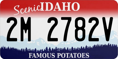 ID license plate 2M2782V