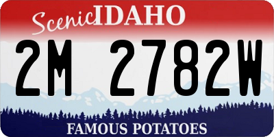 ID license plate 2M2782W