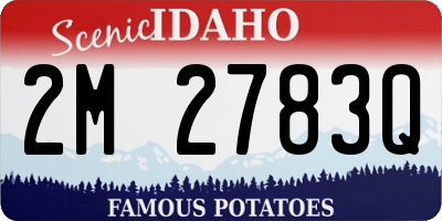 ID license plate 2M2783Q