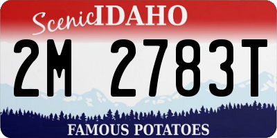 ID license plate 2M2783T