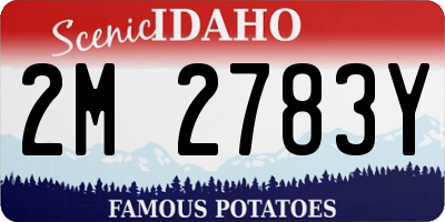 ID license plate 2M2783Y