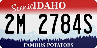 ID license plate 2M2784S