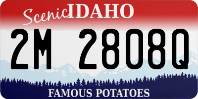 ID license plate 2M2808Q