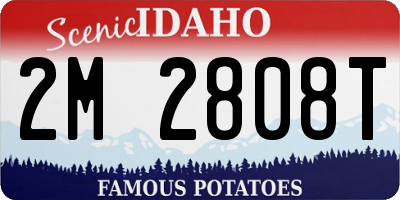 ID license plate 2M2808T