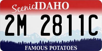 ID license plate 2M2811C