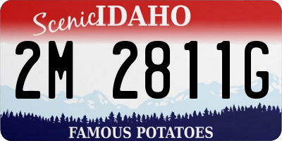 ID license plate 2M2811G