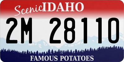 ID license plate 2M2811O