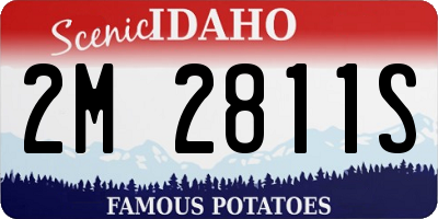 ID license plate 2M2811S