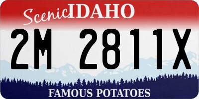 ID license plate 2M2811X