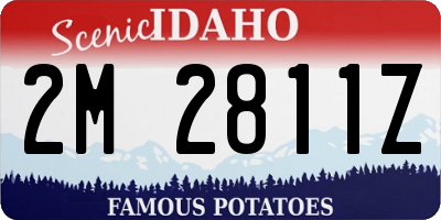 ID license plate 2M2811Z