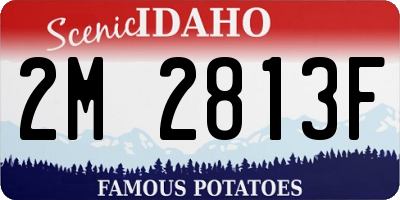 ID license plate 2M2813F