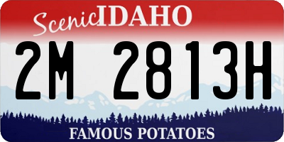 ID license plate 2M2813H