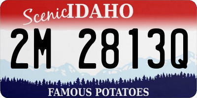 ID license plate 2M2813Q