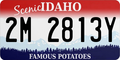 ID license plate 2M2813Y