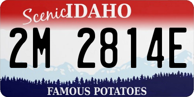 ID license plate 2M2814E