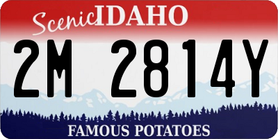 ID license plate 2M2814Y