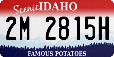 ID license plate 2M2815H