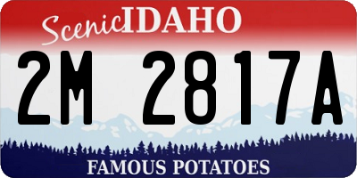 ID license plate 2M2817A