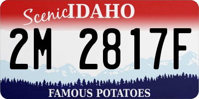 ID license plate 2M2817F