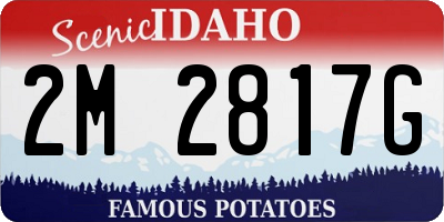 ID license plate 2M2817G