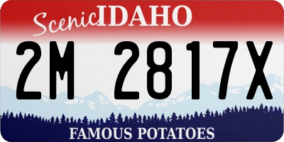 ID license plate 2M2817X