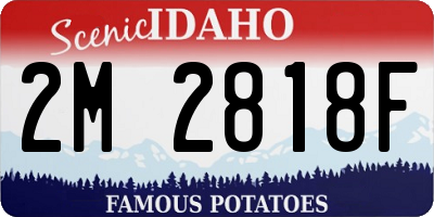 ID license plate 2M2818F