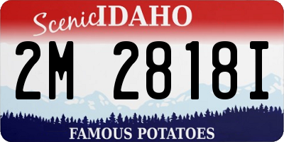 ID license plate 2M2818I