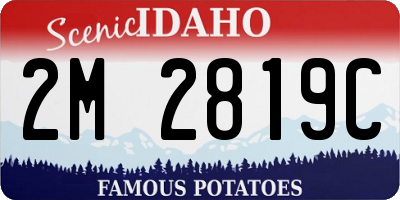ID license plate 2M2819C