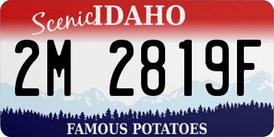 ID license plate 2M2819F