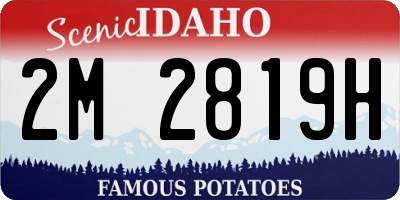 ID license plate 2M2819H