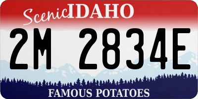 ID license plate 2M2834E