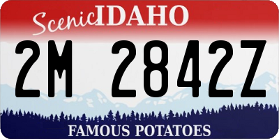 ID license plate 2M2842Z