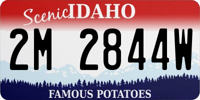 ID license plate 2M2844W