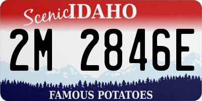 ID license plate 2M2846E
