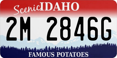 ID license plate 2M2846G