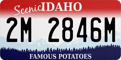 ID license plate 2M2846M