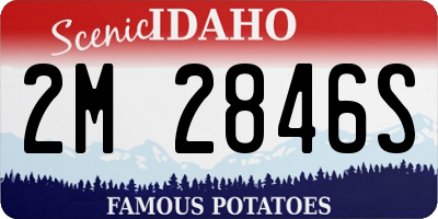 ID license plate 2M2846S