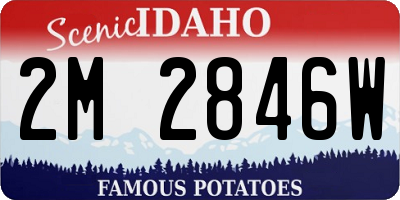 ID license plate 2M2846W