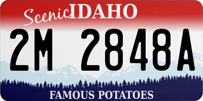 ID license plate 2M2848A