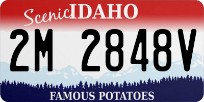 ID license plate 2M2848V