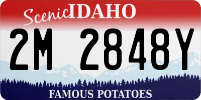 ID license plate 2M2848Y