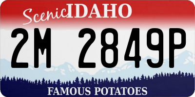 ID license plate 2M2849P