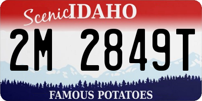 ID license plate 2M2849T