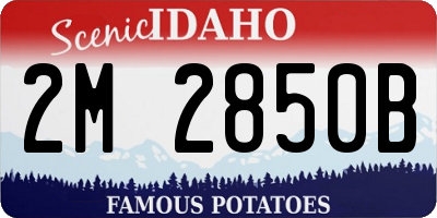 ID license plate 2M2850B