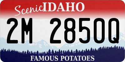 ID license plate 2M2850Q