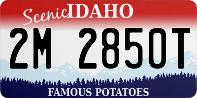 ID license plate 2M2850T