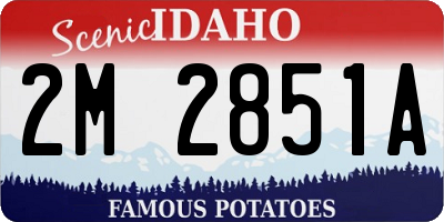 ID license plate 2M2851A
