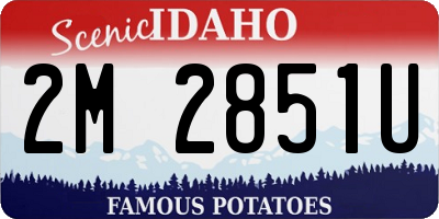 ID license plate 2M2851U