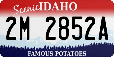 ID license plate 2M2852A