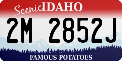 ID license plate 2M2852J